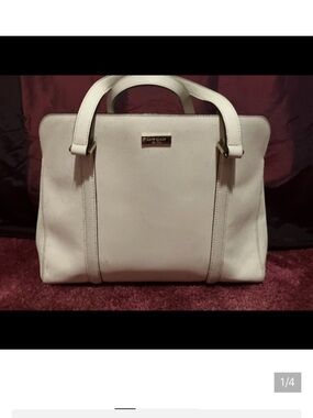 kate spade Cream Structured Tote with Top Handles Amazing Bag